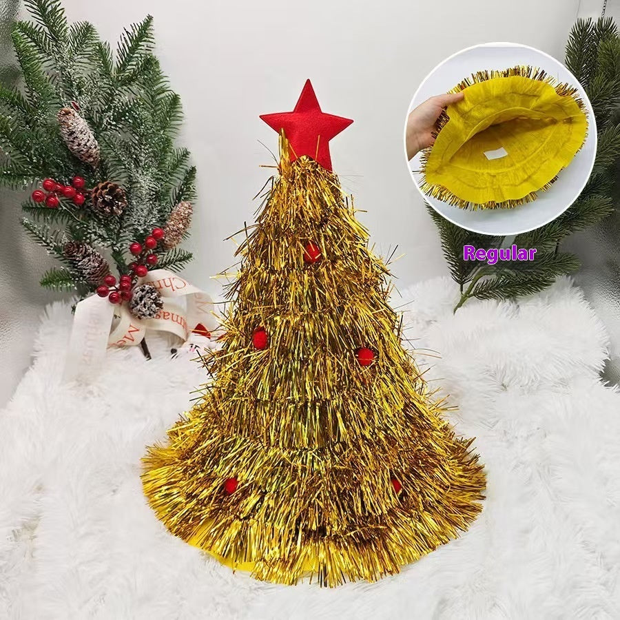 Christmas Tree Hat Decoration Photo Carnival Party Performance Festival Props