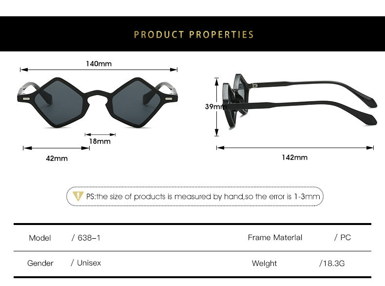 Women's Fashion Geometry Pattern Triangle Glasses