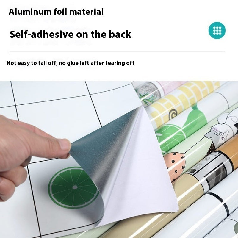 Self-adhesive Thickening Kitchen Waterproof And Oil-proof Stickers