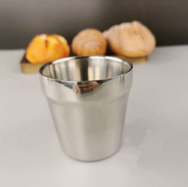 Stainless Steel Double Beer Mug Korean Style