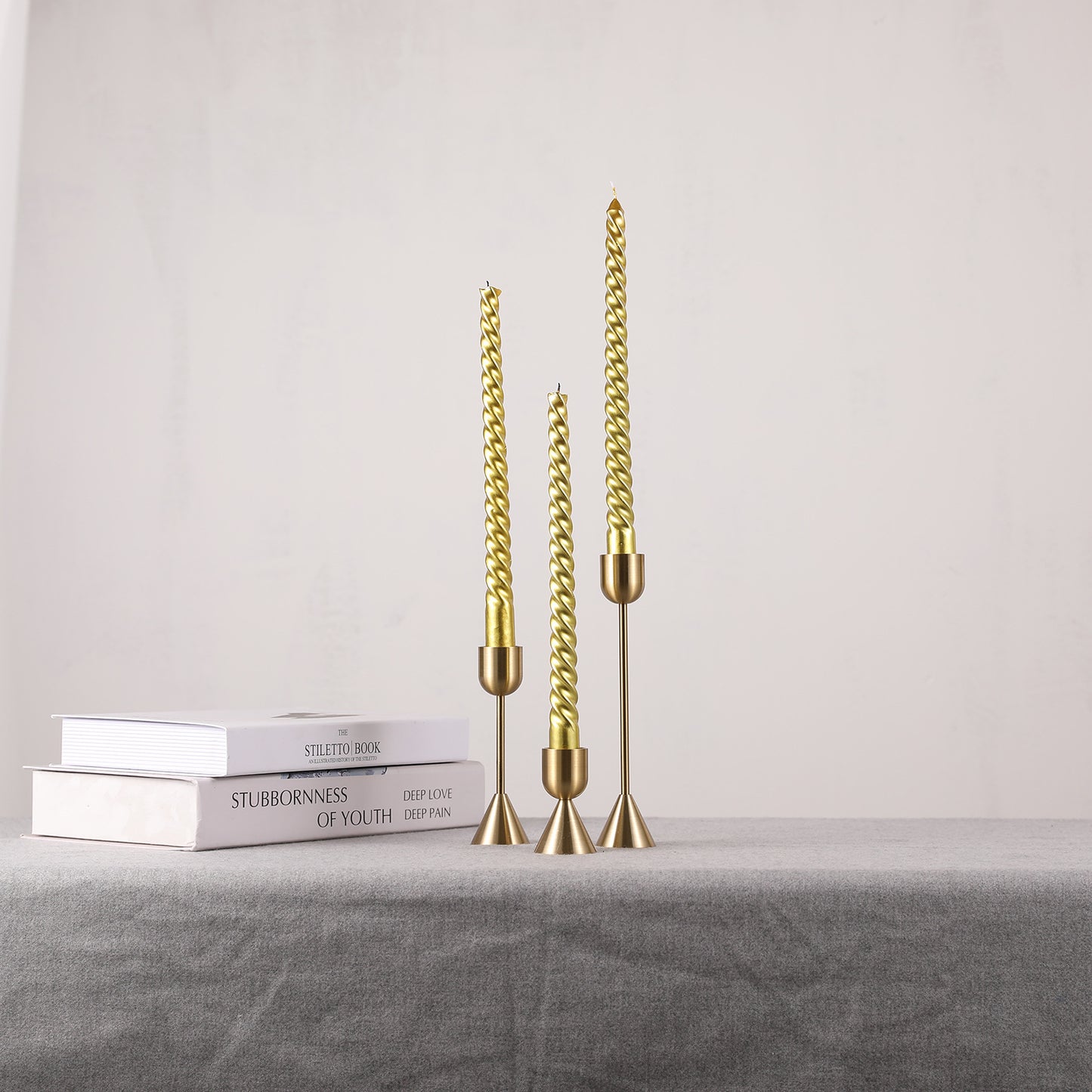 Copper Aluminum Metal Candle Holder Wedding Shooting Props Household Vintage Candle Holder