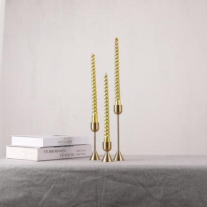 Copper Aluminum Metal Candle Holder Wedding Shooting Props Household Vintage Candle Holder