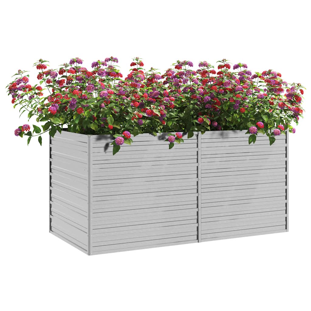 Garden Raised Bed 160x Galvanized Silver   Garden Raised Bed 100x