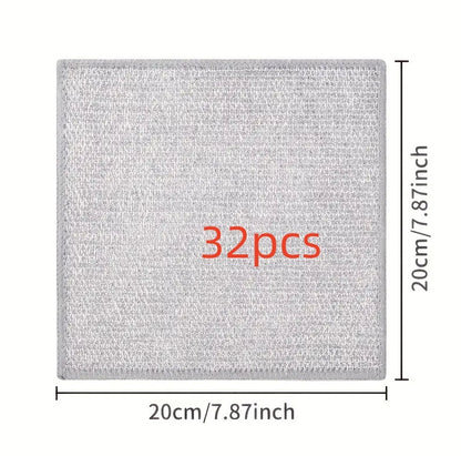 Double-sided Kitchen Oilproof Double-layer Cleaning Scouring Pad