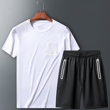 Leisure Sports Breathable And Quick-drying Two-piece Sportswear Suit