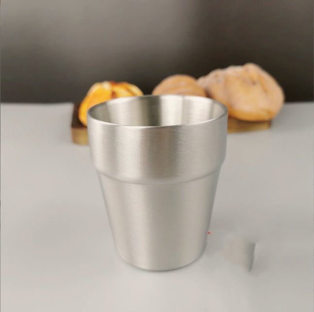 Stainless Steel Double Beer Mug Korean Style