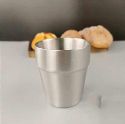 Stainless Steel Double Beer Mug Korean Style