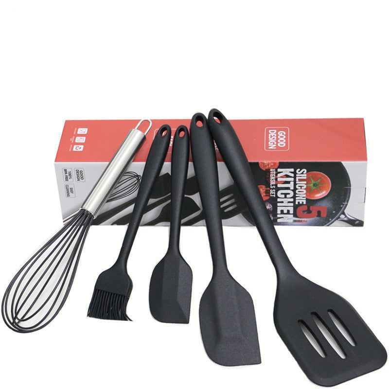 Silicone Kitchenware Baking Tool Egg Beater Scraping Five-piece Set