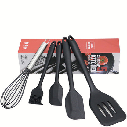 Silicone Kitchenware Baking Tool Egg Beater Scraping Five-piece Set