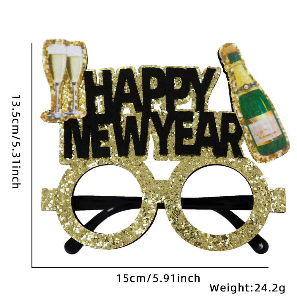 New Year Party Decoration Glasses Party Photo Props