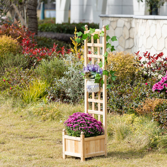 Raised Garden Bed with Trellis
