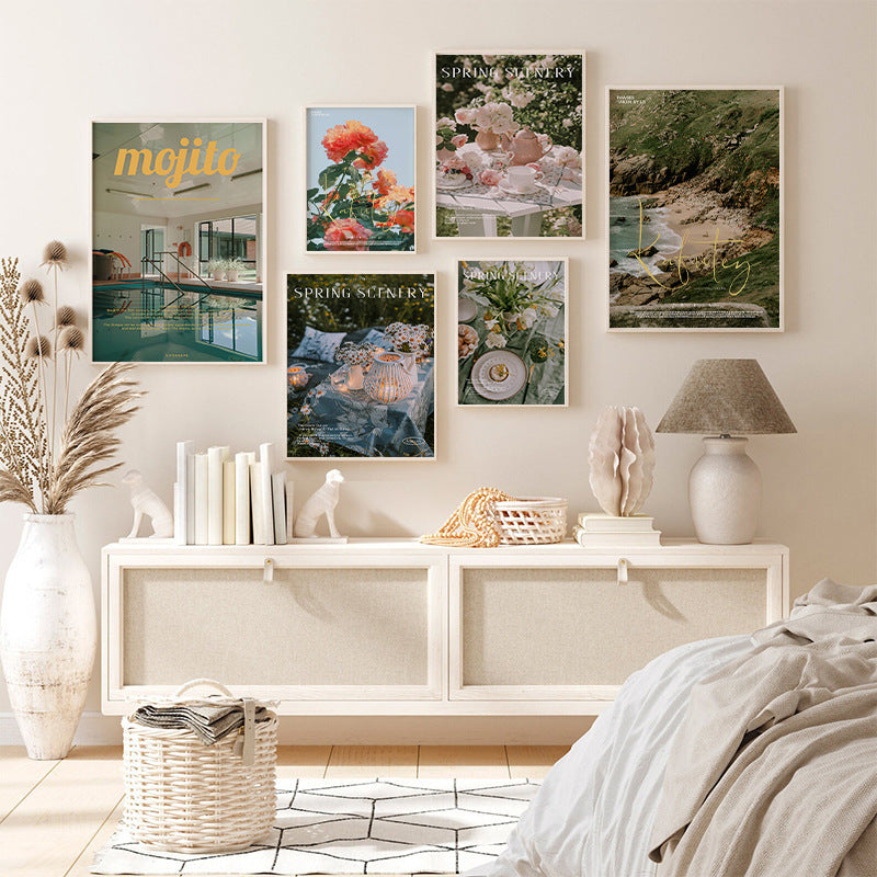 Nordic Landscape Painting Bedroom Bedside Decoration