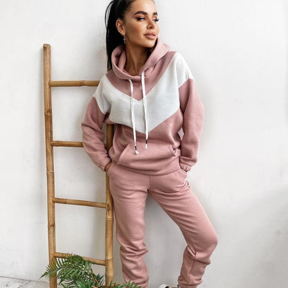 Ladies' Sports And Leisure Sweater Suit 2-piece Set