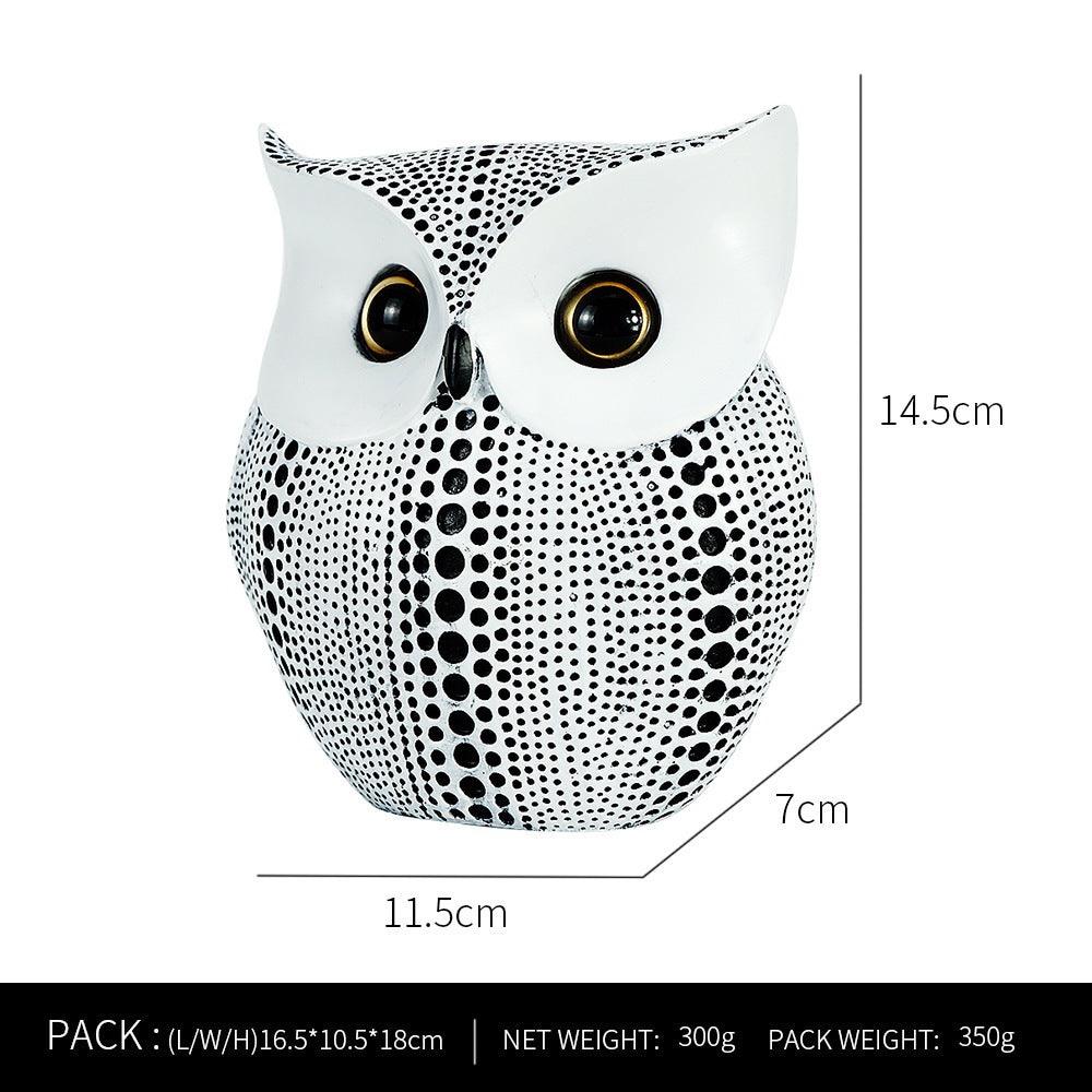 Owl Resin Craft Decoration Home Soft Decoration