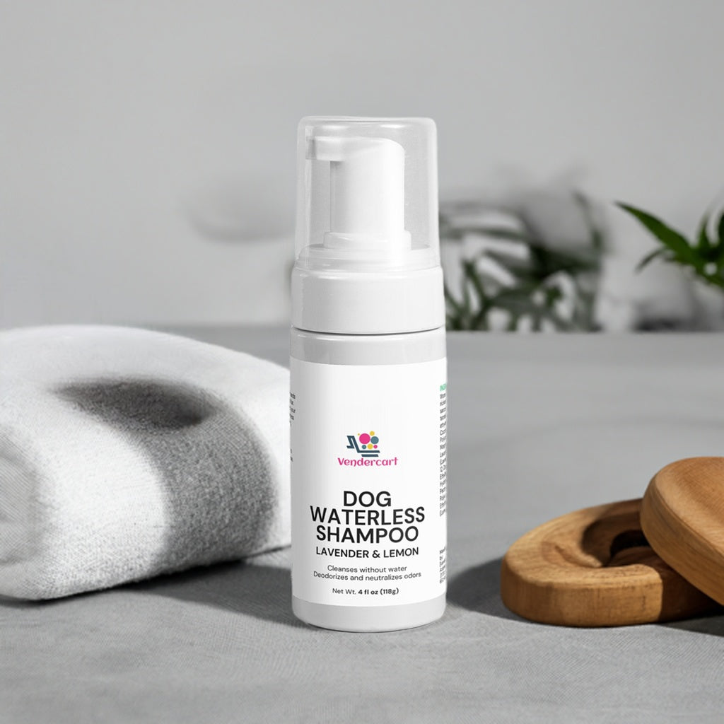 Dog Waterless Shampoo  No Rinse, Easy Clean Coat Formula For Pets
