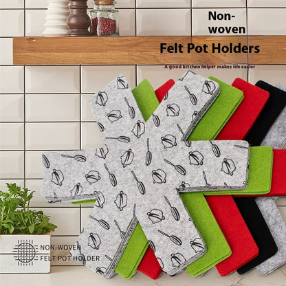 Kitchen Insulation Potholder Household Tableware Pot Anti-scratch Protective Cover